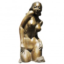 Bronze female torso 