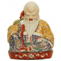 Porcelain Figure of Longevity god