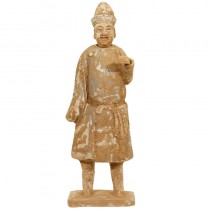Terracotta standing Ming male figure