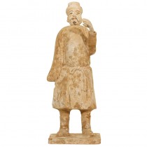 Terracotta standing Ming male figure