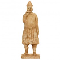 Terracotta standing Ming male figure