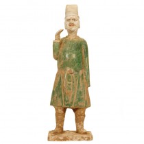 Terracotta standing Ming male figure