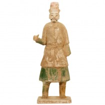 Terracotta standing Ming male figure
