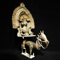 Indian Bronze of Shiva Kerla with horse