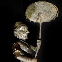Indian Bronze figure of an attendanct