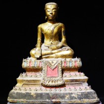 Bronze seated Rattanakosin Buddha