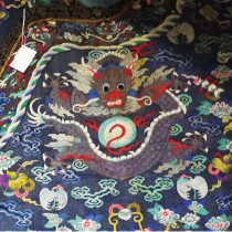 Chinese blue dragon robe