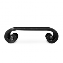 Black Lacquer Scrolled-Legs Low Table