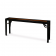 BLACK LACQUER LONG SIDE TABLE WITH WOODEN INSERTS