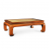 Huanghuali Kang table with scrolled legs