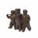 Bronze figure of 3 communists 
