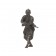 A bronze figure of samurai holding a sward