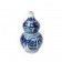 BLUE & WHITE GROUD VASE
