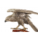 A Japanese silver eagle with wooden base