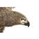 A Japanese silver eagle with wooden base