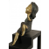 Gold gilt bronze of a lady talking on the phone 