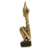 GILT BRONZE AFRICAN TRIBE FIGURING