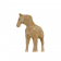 A SET OF 4 PAINTED POTTERY HORSES