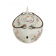 WHITE PORCERLAIN JAR WITH PEACH MOTIF