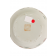 WHITE PORCERLAIN JAR WITH PEACH MOTIF