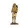 A Gold GILT BRONZE JAPANESE BOY CARRYING TWIGS