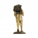 A Gold GILT BRONZE JAPANESE BOY CARRYING TWIGS