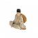 A Japanese porcelain seated scholar