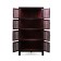 Black Lacquer Square Lattice Doors Corner Cabinet 