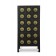BLACK LACQUER EIGHTEEN DRAWERS MEDICINE CABINET