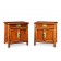 A pair of Huanghuali Bed side chest with a drawer and two doors