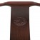A PAIR OF BLACK WOOD SOUTHERN OFFICIAL HAT'S ARMS CHAIR