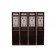 A SET OF FOUR JUWOODEN SCREEN PANEL