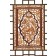 ELM WOOD CANOPY PANEL WITH GOLD LEAF