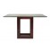 JUWOODEN INK STONE TABLE WITH GLASS