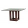JUWOODEN INK STONE TABLE WITH GLASS