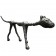 Wooden carving of a skinny cat