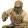 Plaster figure of a shoe repairer