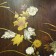 A JAPANESE MOTHER OF PEARL AND IVORY CARVING INLAY ON WOODEN PANEL