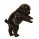 Japanese bronze casting of three puppies