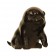 Japanese bronze casting of three puppies