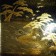 Japanese Makiye lacquer tray in frame
