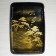 Japanese Makiye lacquer tray in frame