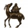 A Bronze figure of Fukurokuju god