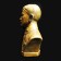 Bronze figure of Hitler head bust