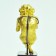 Gold gilted bronze of a boy blowing a flute