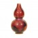 Chinese red double gourd shaped vase