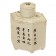 A Chinese porcelain tea caddy with lid