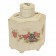 A Chinese porcelain tea caddy with lid