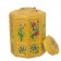 Chinese porcelain tea caddy with flower design