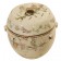 Chinese porcelain ginger jar with a lid and bronze pull